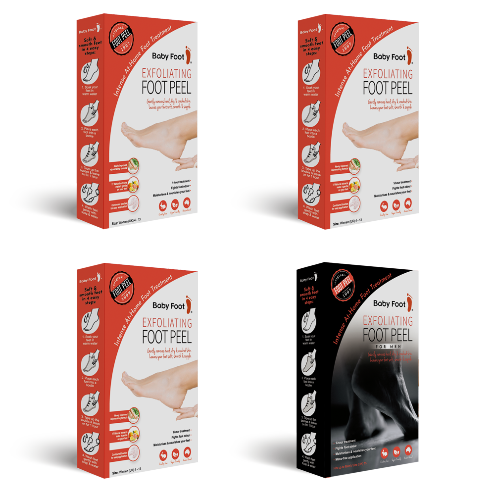 Baby Foot® Foot Peel 4 Pack